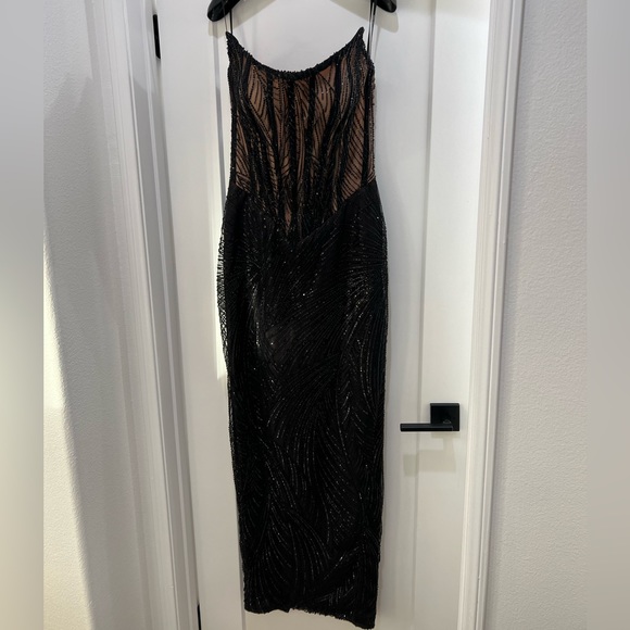 Walter Mendez Corset Beaded Gown - Picture 3 of 14